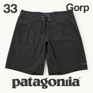 Patagonia Board Shorts Men 33 Black Swim Surf 11" Inseam Drawstring Nylon